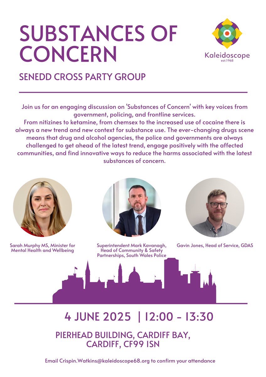 Kaleidoscope (@kaleidoscope68) on Twitter photo 🚨 Join us for a vital discussion on Substances of Concern 🚨
🗓 4 June 2025
🕛 12:00–13:30
📍 Pierhead Building, Cardiff Bay
📩 RSVP: Crispin.Watkins@kaleidoscope68.org 🚨 Join us for a vital discussion on Substances of Concern 🚨
🗓 4 June 2025
🕛 12:00–13:30
📍 Pierhead Building, Cardiff Bay
📩 RSVP: Crispin.Watkins@kaleidoscope68.org