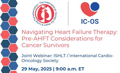 The ISHLT (@ishlt) on Twitter photo 📣 Attend the joint webinar next week (📅 29 May) from #ISHLT and <a href="/ICOSociety/">International Cardio-Oncology Society</a> to learn more about heart failure therapy planning for cancer survivors. Expert faculty will discuss risk assessment, treatment selection, and multidisciplinary coordination in this high-risk 📣 Attend the joint webinar next week (📅 29 May) from #ISHLT and <a href="/ICOSociety/">International Cardio-Oncology Society</a> to learn more about heart failure therapy planning for cancer survivors. Expert faculty will discuss risk assessment, treatment selection, and multidisciplinary coordination in this high-risk