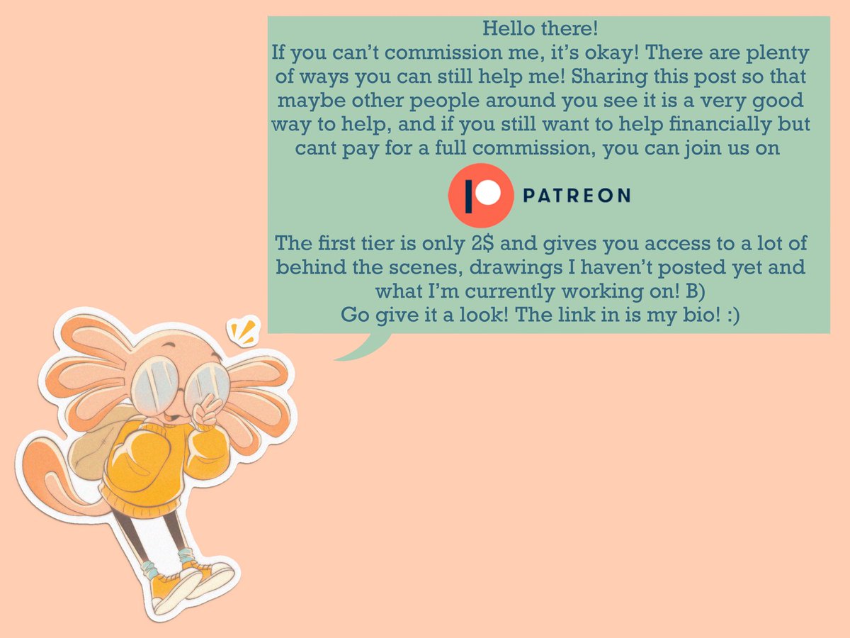 SassN_Salt's tweet image. i’m opening my commissions, cause i’ve been out of my studio job for 3 months now🤡 so kinda emergency comms? even if you can’t get one, sharing this can help greatly, so thanks to those who will!!🙏🫶
#comms #commissions #commissionsopen #trigun #vashwood #frieren #bna #chibiart