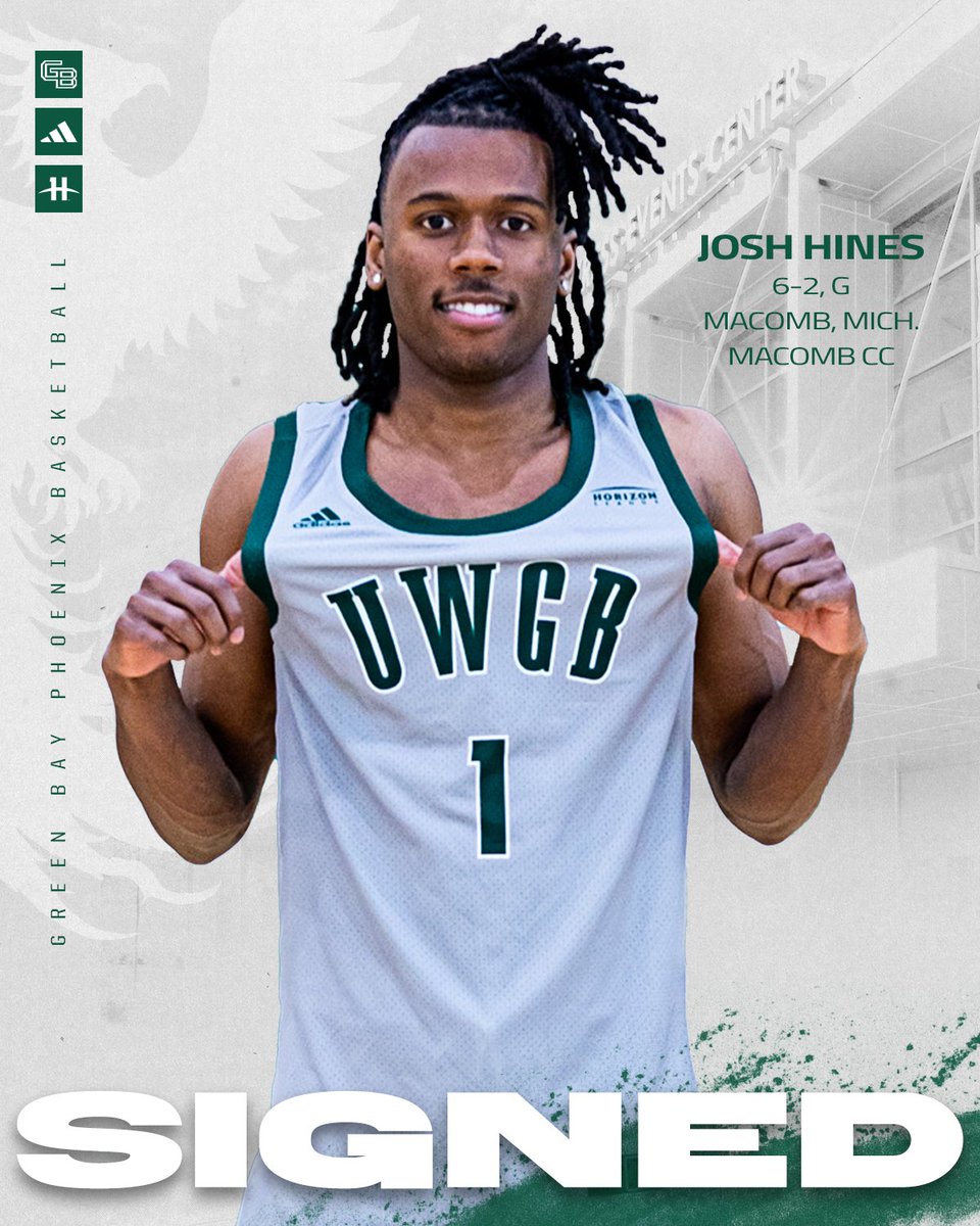 Green Bay Men’s Basketball (@gbphoenixmbb) on Twitter photo The squad is coming together 🙌
Welcome to the Phoenix, JUCO All-American, <a href="/Josh_Hines11/">Joshuah Hines</a>!
#RiseWithUs The squad is coming together 🙌
Welcome to the Phoenix, JUCO All-American, <a href="/Josh_Hines11/">Joshuah Hines</a>!
#RiseWithUs