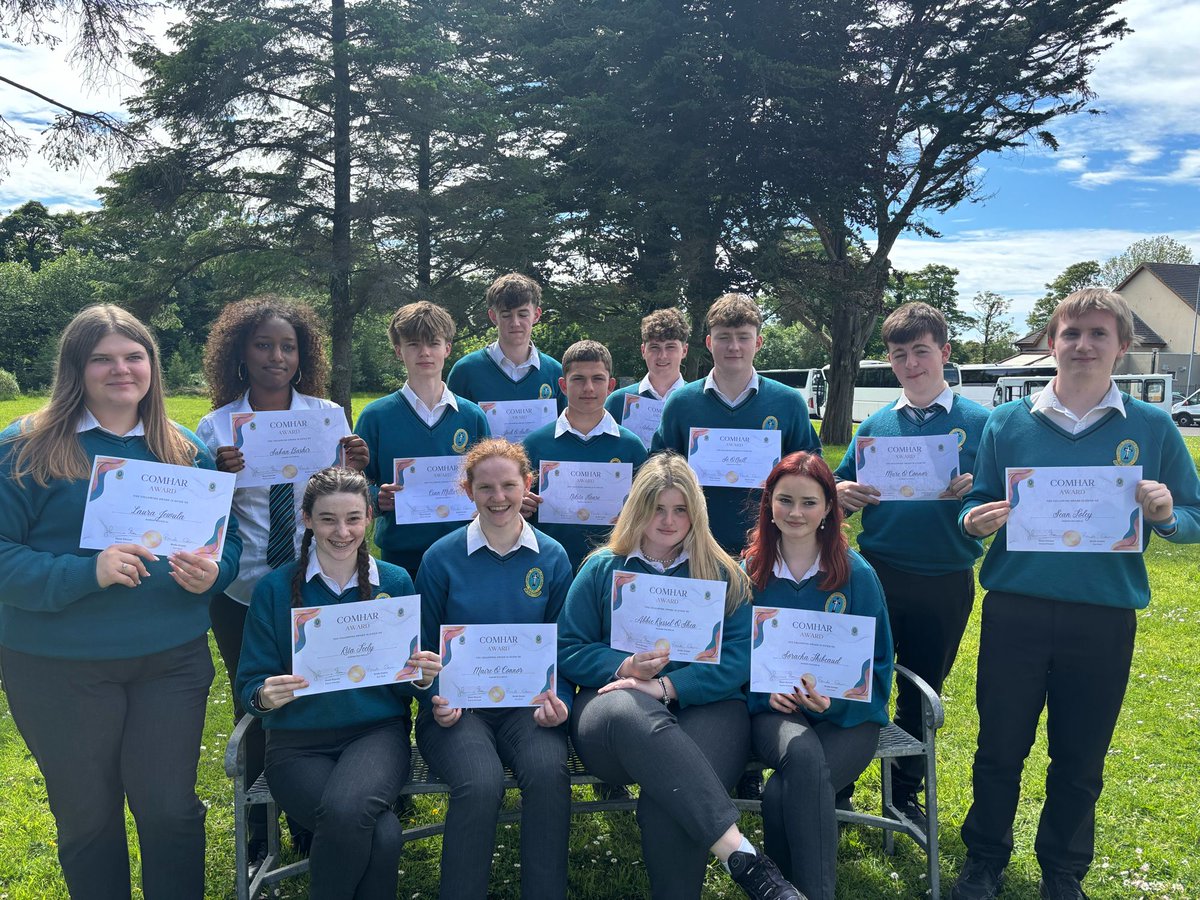 Huge congratulations to our amazing 5th-year student who received four certificate awards today – Diligence, School Spirit, and Christian Leadership and Comhair! We’re so proud of their hard work and may it continue!