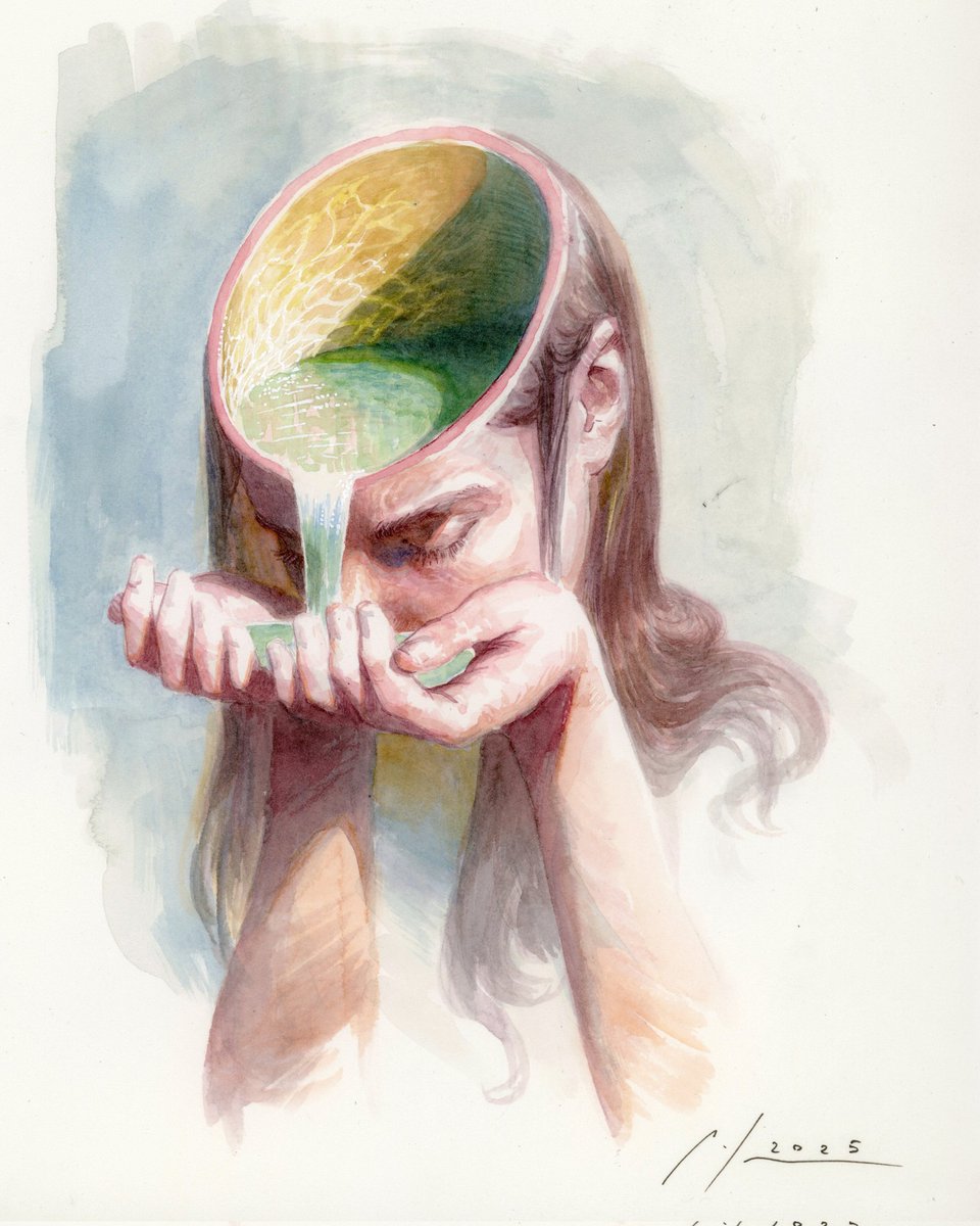 MilesJohnston's tweet image. I'm as pointlessly self critical as anyone but I really think I crushed it with these watercolours.
Both were done in one day each from imagination, was waiting on feedback for a commission