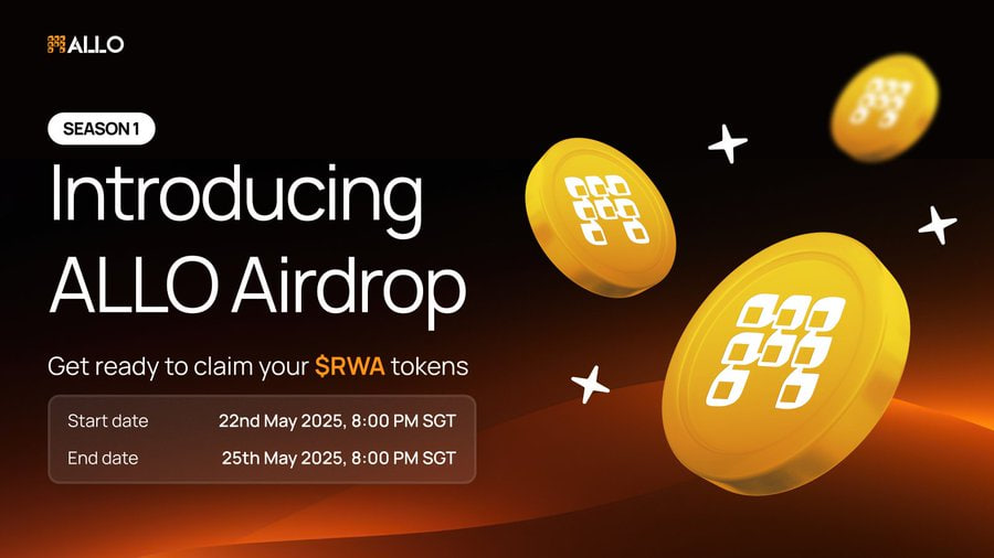 astronomia's tweet photo. The game has leveled up 🔥

Allo is celebrating early adopters with a dual token airdrop — grab both $RWA and $ALLO for being part of the journey.

🎁 Rewards are live — check your eligibility here:
👉 https://t.co/pidIwLB7Je

If you’ve engaged early, your wallet might already qualify.

⏳ This won’t last forever — claim while you can.

#AlloAirdrop #Web3Rewards #NFTdrops 🚀