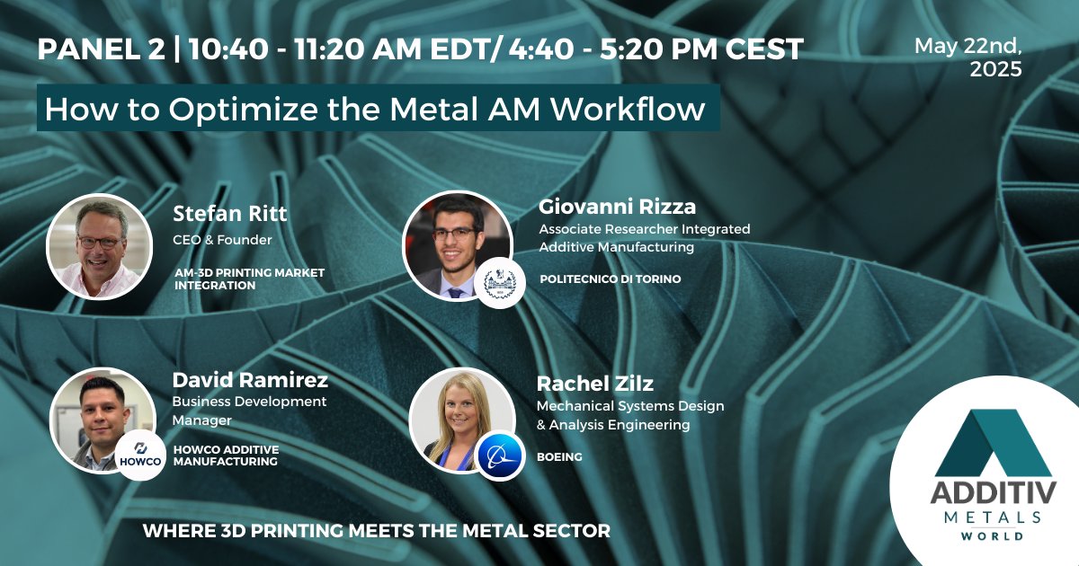 3Dnatives's tweet photo. There’s still plenty of time to make the most of ADDITIV Metals World, taking place right now. 🔥🔥🔥

Don’t miss out and join for free here: https://t.co/kDvt5o8ziR https://t.co/cfa6xhbliX