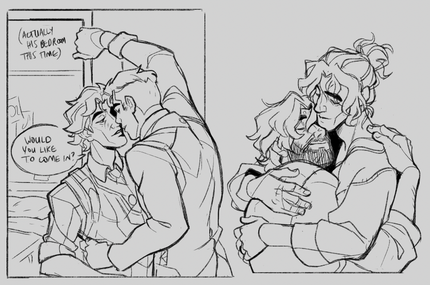 The other 5 jayvik WIPs are now drawn! colours will likely be done next week :D