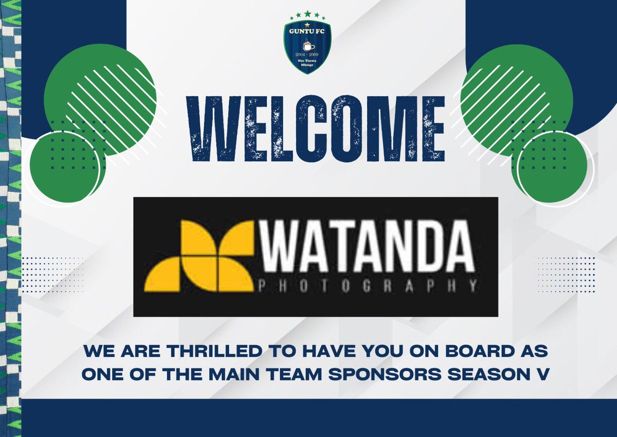 FC Guntu (@fcguntu) on Twitter photo A Big shoutout to our sponsor <a href="/ambrose_watanda/">Watanda Ambrose</a> of Watanda Photography
A dedicated OG since Day 1 your support & stunning visuals have inspired us. Thanks for believing in us & pushing us forward in the <a href="/Butiki_League/">Butiki League</a> Together we rise! 📸 A Big shoutout to our sponsor <a href="/ambrose_watanda/">Watanda Ambrose</a> of Watanda Photography
A dedicated OG since Day 1 your support & stunning visuals have inspired us. Thanks for believing in us & pushing us forward in the <a href="/Butiki_League/">Butiki League</a> Together we rise! 📸
