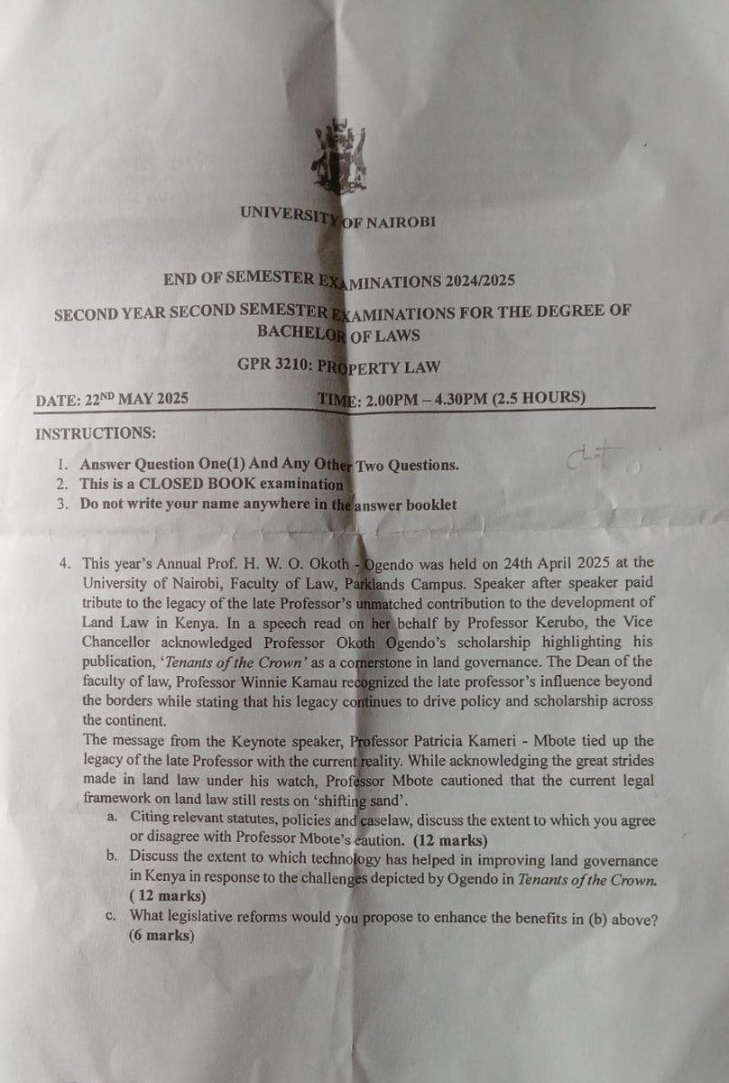 You fail  to attend a public lecture 😂🤣
The lecturer meets you in exam.