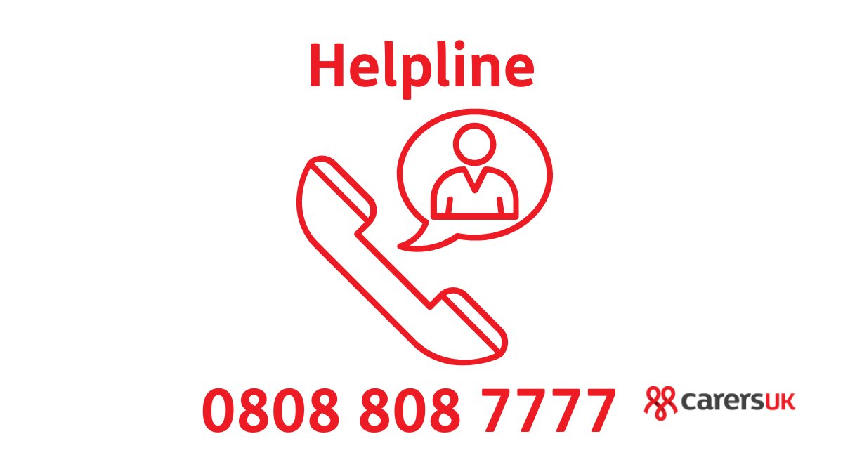 Carers UK (@carersuk) on Twitter photo Our Helpline is here for unpaid carers. We can provide specialist information on a range of topics, including…
◼️ benefits and financial support
◼️ how to get practical support
◼️ challenging decisions.
Are you looking for help? Get in touch by emailing advice@carersuk.org Our Helpline is here for unpaid carers. We can provide specialist information on a range of topics, including…
◼️ benefits and financial support
◼️ how to get practical support
◼️ challenging decisions.
Are you looking for help? Get in touch by emailing advice@carersuk.org