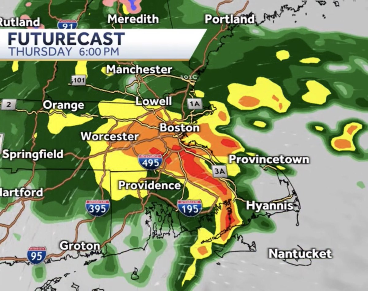 Play in Brookline is cancelled this evening due to the Nor'easter.