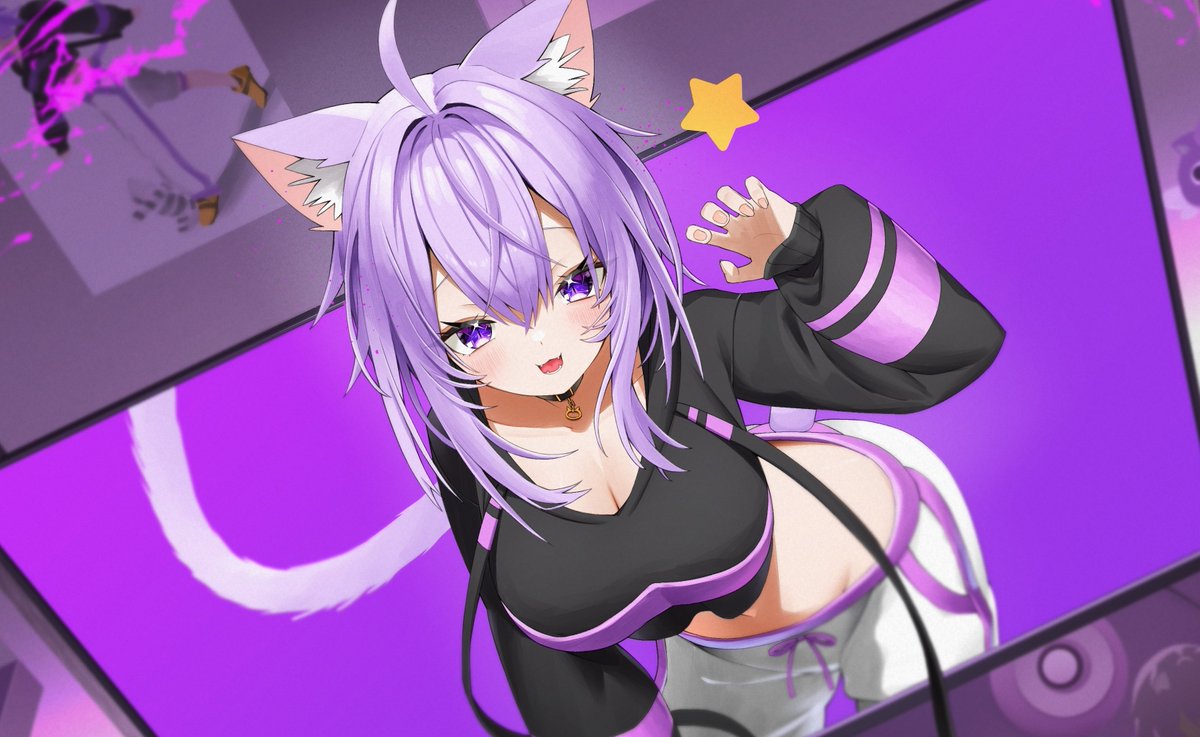 ogamiii_illust's tweet image. 出てきちゃった！
#絵かゆ #猫又おかゆ