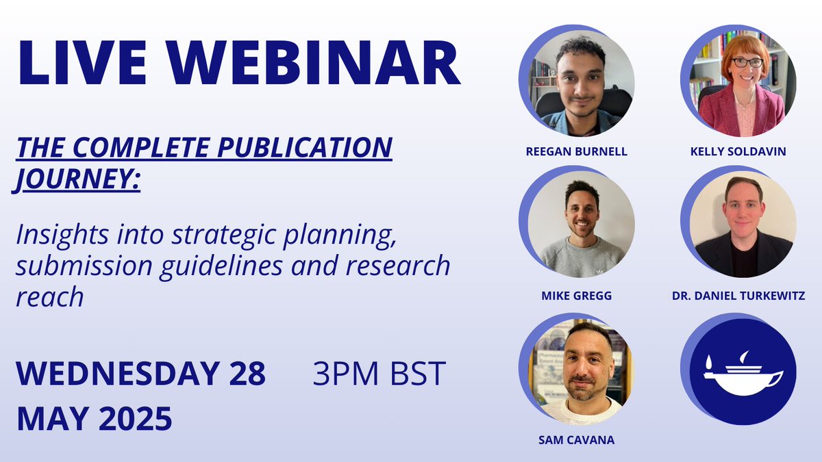 tandfonline's tweet photo. 🎧 Upcoming webinar: 'The complete publication journey'

Join us for an essential three-part webinar series that provides guidance for researchers through every step of the publishing journey.

📅 28th May
🕛15.00 BST

👉 Save your spot here: https://t.co/rCSNeGAfr0 https://t.co/Dw7YgXGHdg