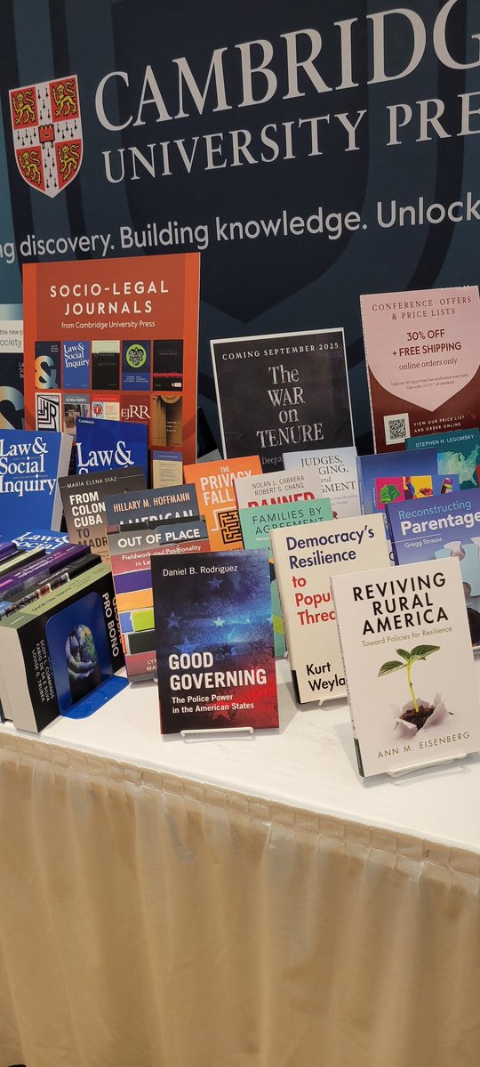 Daniel B. Rodriguez (@dbrodriguez5) on Twitter photo Check out my book, Good Governing, at Law & Society annual meeting. <a href="/CUP_Law/">Cambridge University Press - Law</a> Other great books as well! Check out my book, Good Governing, at Law & Society annual meeting. <a href="/CUP_Law/">Cambridge University Press - Law</a> Other great books as well!