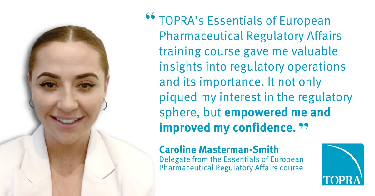 TOPRANEWS's tweet image. Join our #trainingcourse on 11 June 2025 to build a strong foundation in #European #Pharmaceutical #RegulatoryAffairs! Book now 👉 topra.org/TOPRA/TOPRA_Me…