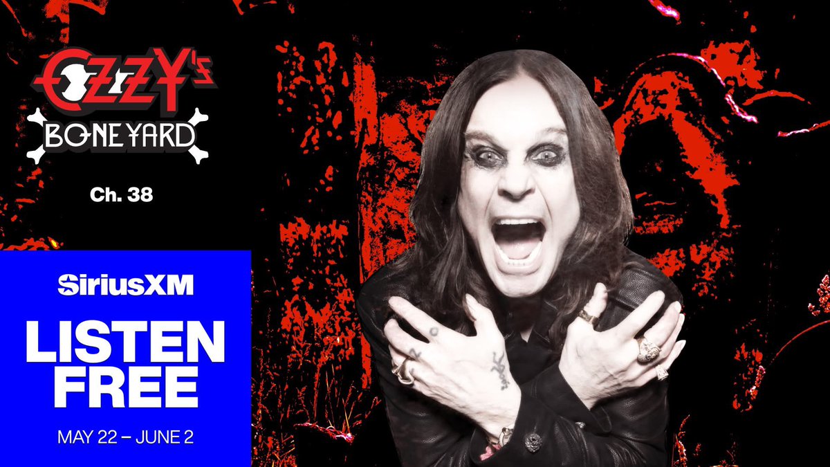 Ozzy Osbourne (@ozzyosbourne) on Twitter photo .@SiriusXM’s Listen Free Event is on now thru June 2! Celebrate “50 Years of <a href="/myMotorhead/">Official Motörhead</a>” all Memorial Day Weekend on <a href="/OzzysBoneyard/">Ozzy's Boneyard</a> (Ch. 38). It’s turned on in your car now, so press the button to listen free or siriusxm.com/OzzyLF .@SiriusXM’s Listen Free Event is on now thru June 2! Celebrate “50 Years of <a href="/myMotorhead/">Official Motörhead</a>” all Memorial Day Weekend on <a href="/OzzysBoneyard/">Ozzy's Boneyard</a> (Ch. 38). It’s turned on in your car now, so press the button to listen free or siriusxm.com/OzzyLF