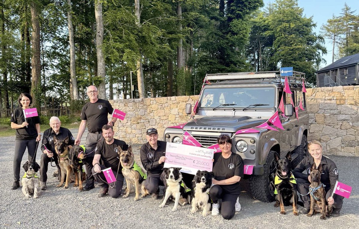 Search & Rescue Dog Association Ireland North (@sardain1978) on Twitter photo 📸 Thanks to <a href="/TNLComFundNI/">The National Lottery Community Fund NI</a> for a £20K grant toward our ‘Land Rover for Rover’ project!
With this vehicle, our dogs & handlers can reach even the toughest terrain to save lives.
#SARDAIN #SearchAndRescue #LotteryFunded 🐕🦺🚙 📸 Thanks to <a href="/TNLComFundNI/">The National Lottery Community Fund NI</a> for a £20K grant toward our ‘Land Rover for Rover’ project!
With this vehicle, our dogs & handlers can reach even the toughest terrain to save lives.
#SARDAIN #SearchAndRescue #LotteryFunded 🐕🦺🚙