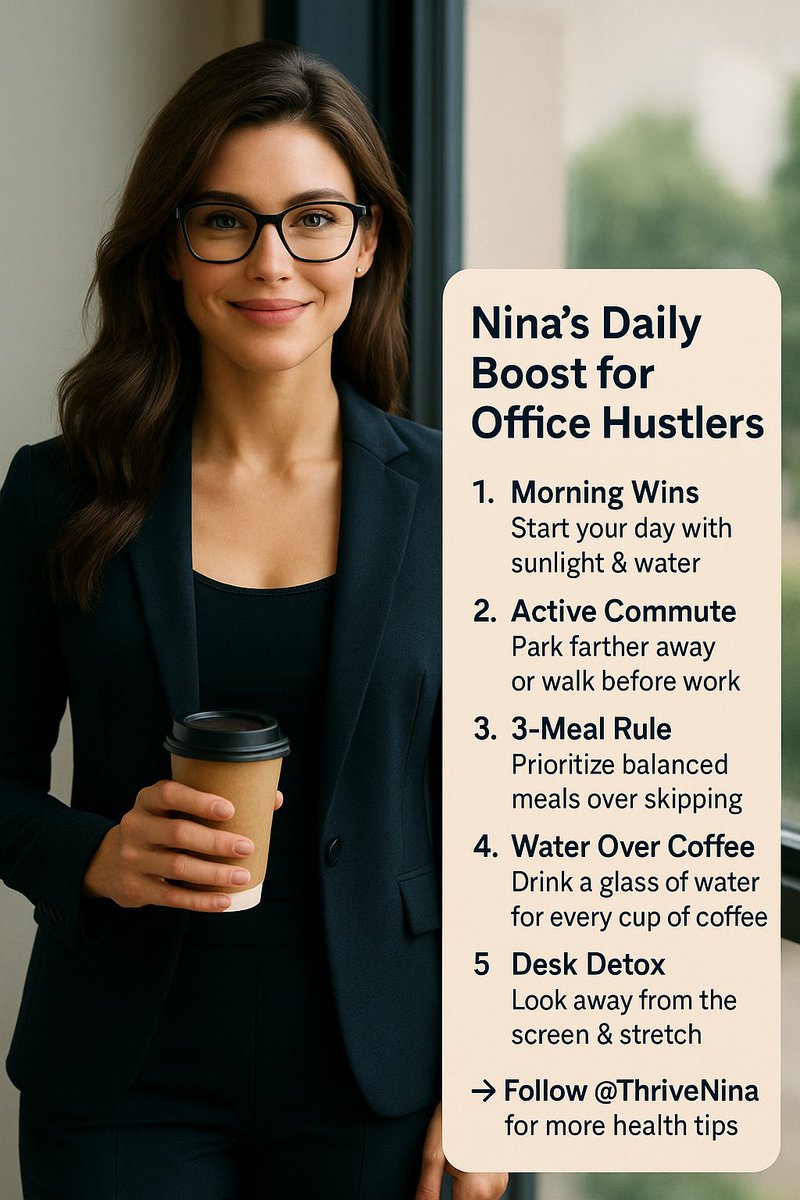 🚨BREAKING: "Too Busy for Health?" That's the Silent Threat Most Office Workers Face!

If you’re heading to work every day, stuck behind a desk, skipping meals, guzzling caffeine, and saying “I’ll start tomorrow”… this is your wake-up call.

The average American professional: