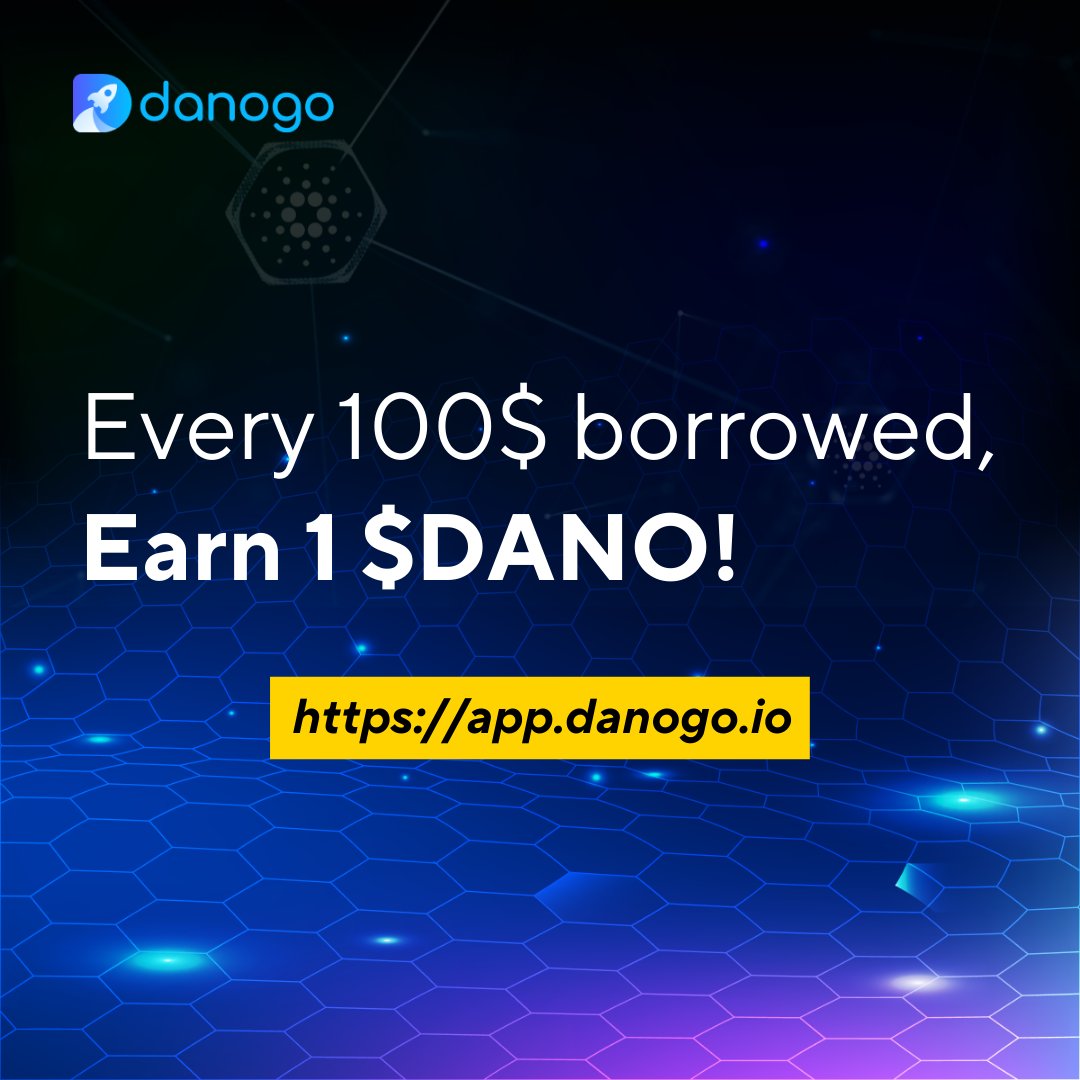 DanoFinance's tweet photo. 💰 Early Adopters Get Rewarded! 🚀

For every $100 borrowed per 5-day epoch from Danogo Fixed Pool Lending, you’ll earn 1 $DANO — simple as that.

Start earning while you borrow.
#Danogo #DeFi #Cardano #FixedTermLending