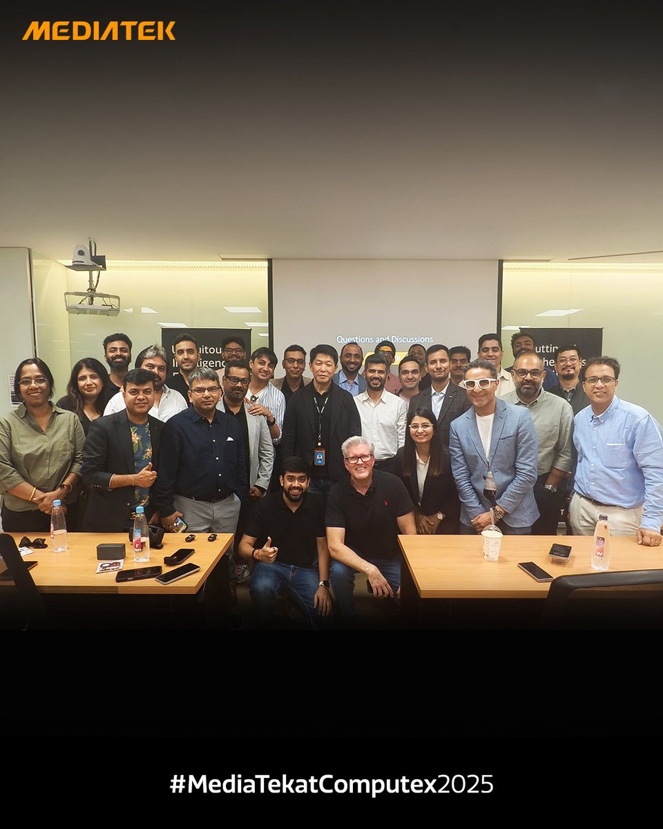 📍Live from MediaTek HQ.
We began our #Computex2025 media briefings with top tech journalists for an exclusive deep dive into our latest innovations — from making AI accessible to all and unveiling Smart Auto Central, to exploring the Supercomputing Power Hub and next-gen