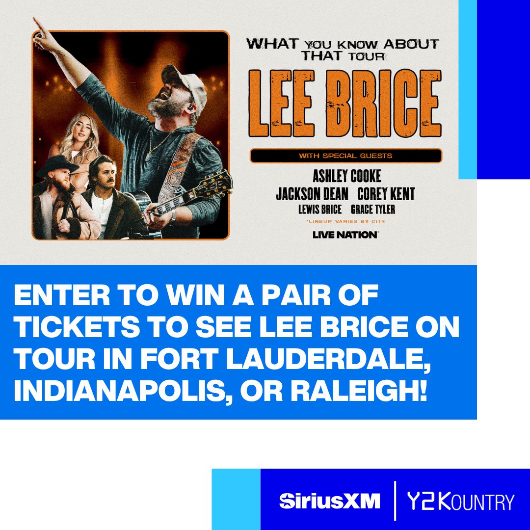Win a pair of tickets to see <a href="/leebrice/">Lee Brice</a>  on the What You Know About That Tour in Fort Lauderdale, Indianapolis, or Raleigh! NoPurchNec. US/18+. See Rules for details. Prize is tickets only. Ends 6/5.
#sweepstakes #sweepstakesentry 
Rules --> instagram.com/p/DJ8-GKAN9E0/