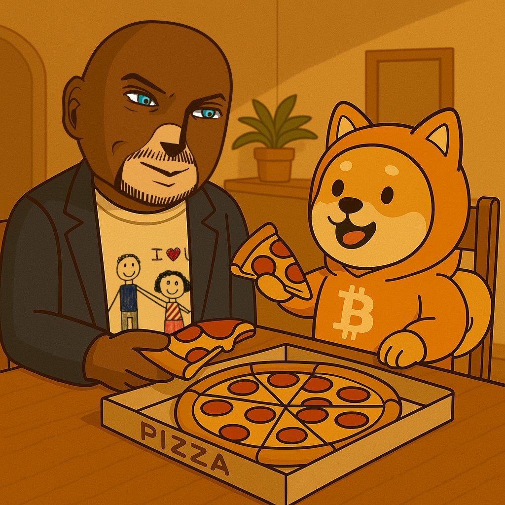 GM fam. 15 years ago 2 pizzas were bought for 10,000 BTC. At today’s price that’s over $1 billion for a delivery order.

What started as a small gesture turned into the spark of a global movement. Satoshi built the rails but it’s the community that brought us this far.

And