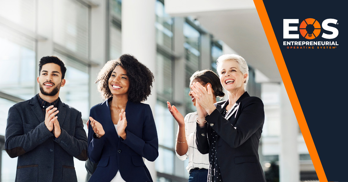 🌟 Celebrating Wins Together 🌟 
Recognising achievements, big or small, boosts morale! 🎉
EOS Tip: Make sure to celebrate wins and acknowledge team efforts. Happy teams are efficient teams!

#TeamSuccess #EmployeeEngagement #PositiveCulture #EOS