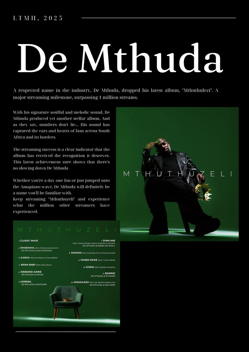 dk_Muerte's tweet photo. BIG MOVES ALL ROUND ! 

We break down what to expect from the 2025 @Suzuki_ZA  Dzire. 🚗
Followed by a celebration of @DeMthudaSA Mthuda hitting 1 Million streams on DSPs 🎊, and take a closer look at what makes @DEAD__93. one of SA's most iconic streetwear brands. https://t.co/BNU9UGgeij