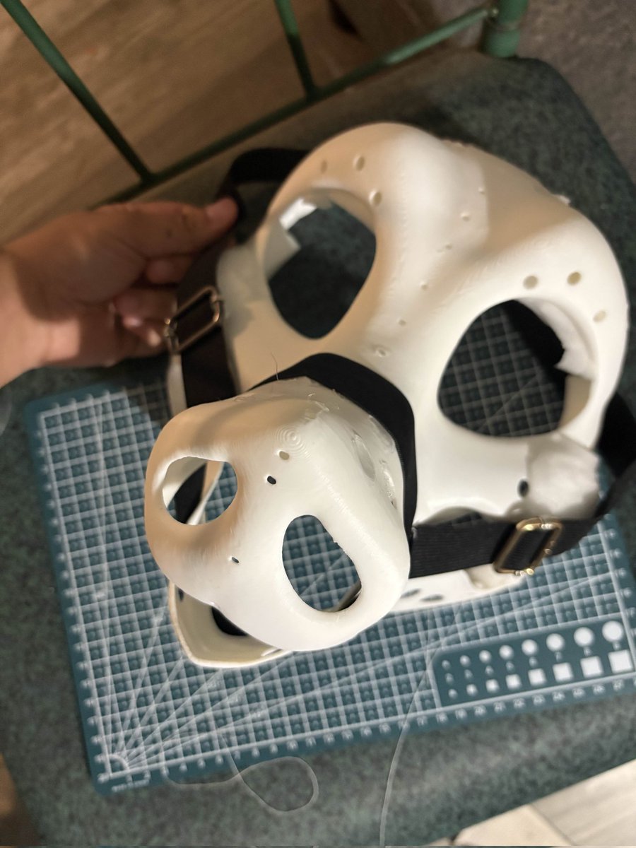 My Pig head being commissioned, looks so damn good love the outfitter cheeks and the halter was a great touch.