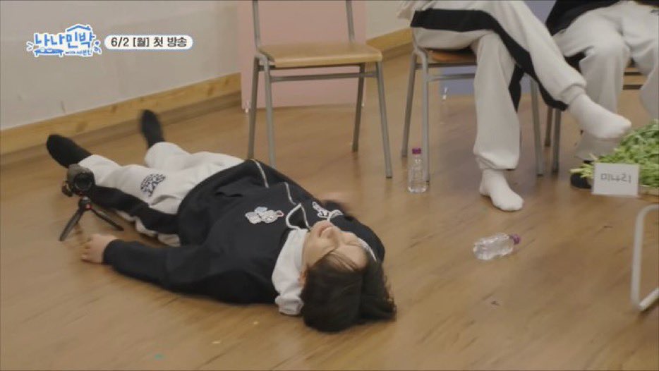 why is he getting on the floor?