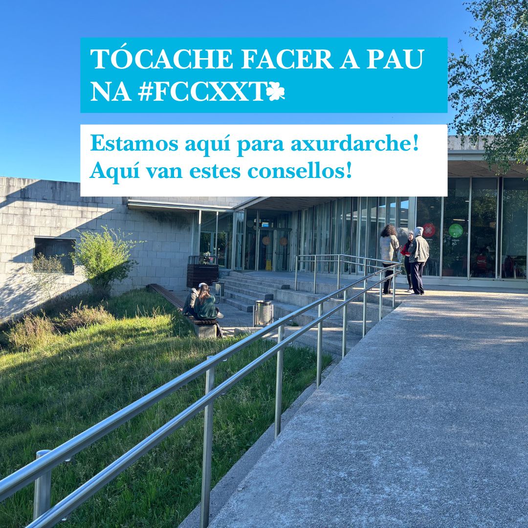 Examínaste da #PAU na #FCCXXT? 🙌🏻

Se é así aquí tes algunha información útil para que os días de exame poidas vir con tranquilidade.🙌

📍Estamos no Campus Lagoas, Estrada Colexio Universitario. Temos biblioteca, cafetaría e moita zona exterior.

Agardámosche! 

<a href="/uvigo/">Universidade de Vigo</a>
