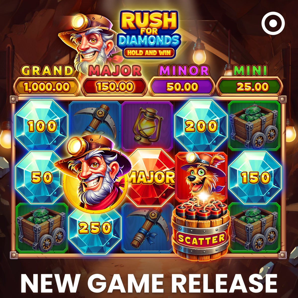 Onlyplay_'s tweet photo. Meet Rush for Diamonds: Hold and Win - our new release drops you straight into a glowing diamond ๐mine, deep underground.
โ๏ธSo grab your helmet โ the diamonds are waiting! TRY DEMO NOW: https://t.co/YWq0JJ6y49
#Onlyplay #SlotRelease #HoldAndWin #iGaming #PlayerEngagement https://t.co/tk6l2qxipn