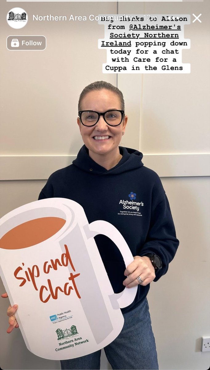 Time4Dementia's tweet image. We always like a cup of tea here at Time for Dementia - look at the size of this one!
Officer Alison, recently at a sip and chat!