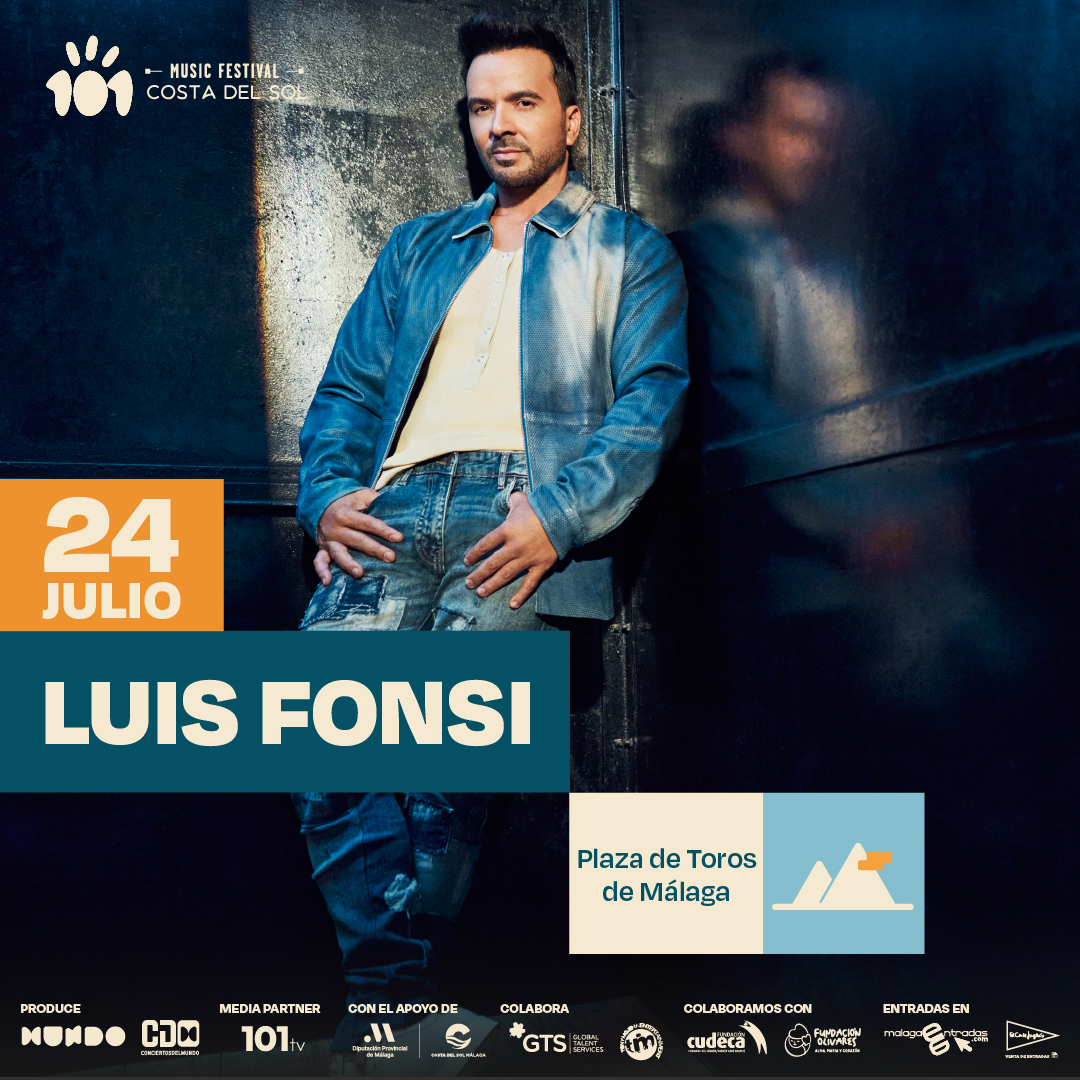 101 MUSIC FESTIVAL (@101musicfest) on Twitter photo ¡ <a href="/LuisFonsi/">Luis Fonsi</a> llega por primera vez a la Plaza de Toros de Málaga! 🎤🔥
Prepárate para vivir una noche inolvidable con sus grandes éxitos.🎉
📆 24 de julio
📍Plaza de Toros de Málaga
🎫 Entradas YA a la venta en malagaentradas.com y El Corte Inglés. ¡ <a href="/LuisFonsi/">Luis Fonsi</a> llega por primera vez a la Plaza de Toros de Málaga! 🎤🔥
Prepárate para vivir una noche inolvidable con sus grandes éxitos.🎉
📆 24 de julio
📍Plaza de Toros de Málaga
🎫 Entradas YA a la venta en malagaentradas.com y El Corte Inglés.