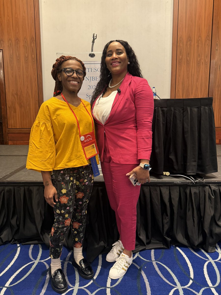 educactivist's tweet photo. Another great day at #NJTESOLBE25 with Dr. Patriann Smith! Her keynote on the Raced  Language of Immigrants gave me CHILLS ✨🥹 Thank you for all the work you do! https://t.co/tM0K5Qavys
