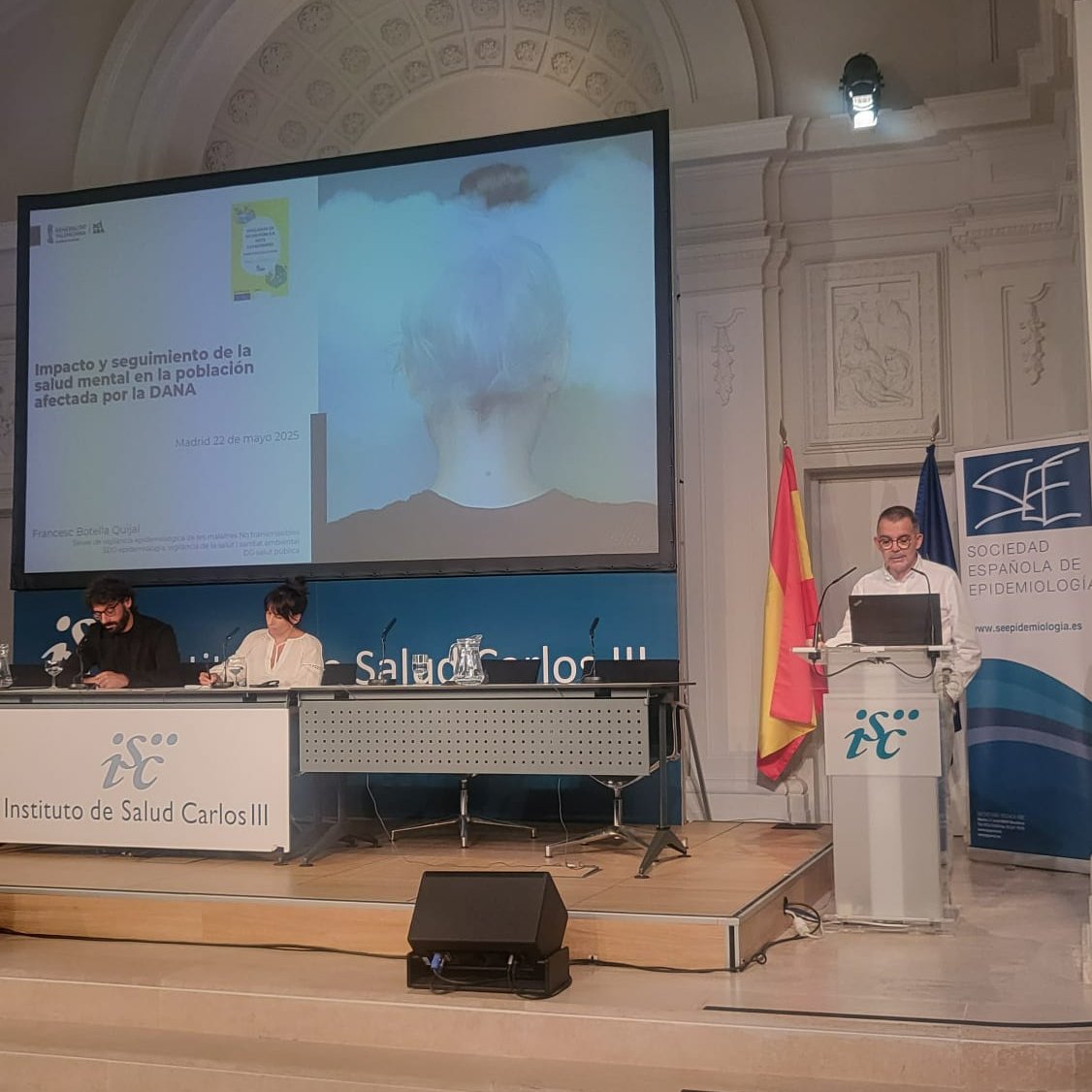 SEE (@seepidemiologia) on Twitter photo <a href="/SaludISCIII/">Instituto de Salud Carlos III (ISCIII)</a> <a href="/JosePenalvo/">José L Peñalvo</a> <a href="/susanamcorella/">Susana Monge</a> <a href="/generalitat/">Generalitat</a> Francesc Botella, Jefe de servicio de Estudios epidemiológicos y Estadísticas Sanitarias de la <a href="/generalitat/">Generalitat</a>, aborda ahora el impacto y seguimiento de la salud mental en la población afectada por la DANA #JornadaVigilanciaSEE25 <a href="/SaludISCIII/">Instituto de Salud Carlos III (ISCIII)</a> <a href="/JosePenalvo/">José L Peñalvo</a> <a href="/susanamcorella/">Susana Monge</a> <a href="/generalitat/">Generalitat</a> Francesc Botella, Jefe de servicio de Estudios epidemiológicos y Estadísticas Sanitarias de la <a href="/generalitat/">Generalitat</a>, aborda ahora el impacto y seguimiento de la salud mental en la población afectada por la DANA #JornadaVigilanciaSEE25