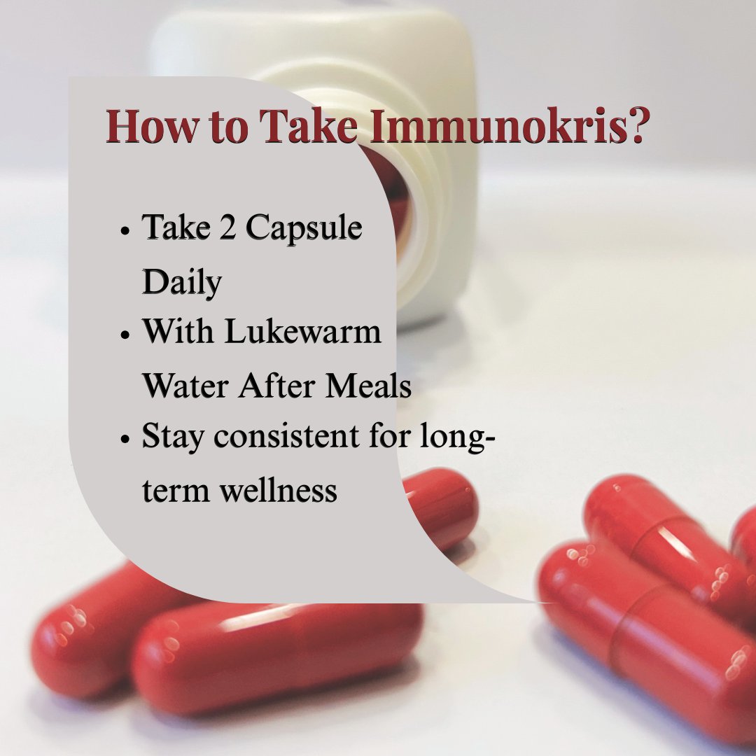 immunokris's tweet image. Immunokris...
Just one capsule a day with warm water after meals is all it takes to unlock the healing power of 13 potent herbs like Giloy, Tulsi, Ashwagandha, and Trikatu.

BUY NOW - Link in bio...............
#Immunokris #AyurvedaInACapsule #DailyImmunity #AyurvedicRitual