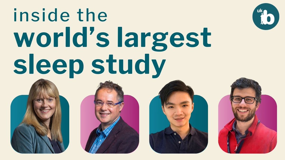 Learn more about our newly released sleep data with our latest webinar 📺

Whether you're new to UK Biobank or already working with our data, this session will help you make the most of this unique resource.

✅ Catch up here: ow.ly/lOwv50VWXHC