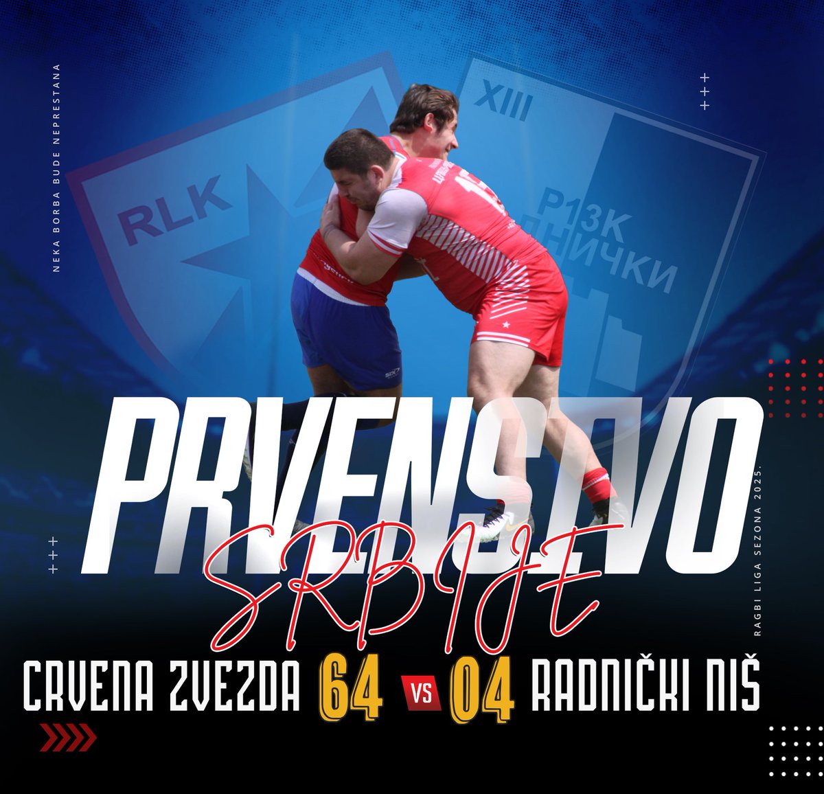 Last weekend, the <a href="/RedStarRL/">Red Star Belgrade Rugby League Club</a> team claimed a victory over @rlkradnickinis

Congratulations to the winners! 🔥