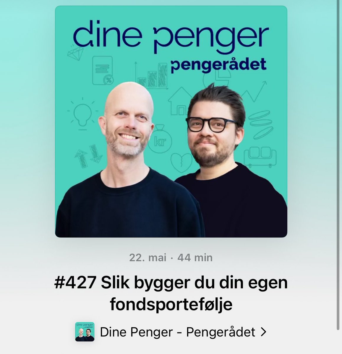 Gjestet podcasten Pengerådet med <a href="/halkva/">Hallgeir Kvadsheim</a> og Andreas!

📈Portefølje
🚀Spekulative veddemål
✅Hvordan lykkes med bransjefond
😂Teite feil jeg har gjort

Og mye mer… Trykk her for å lytte👇

podcasts.apple.com/no/podcast/din…