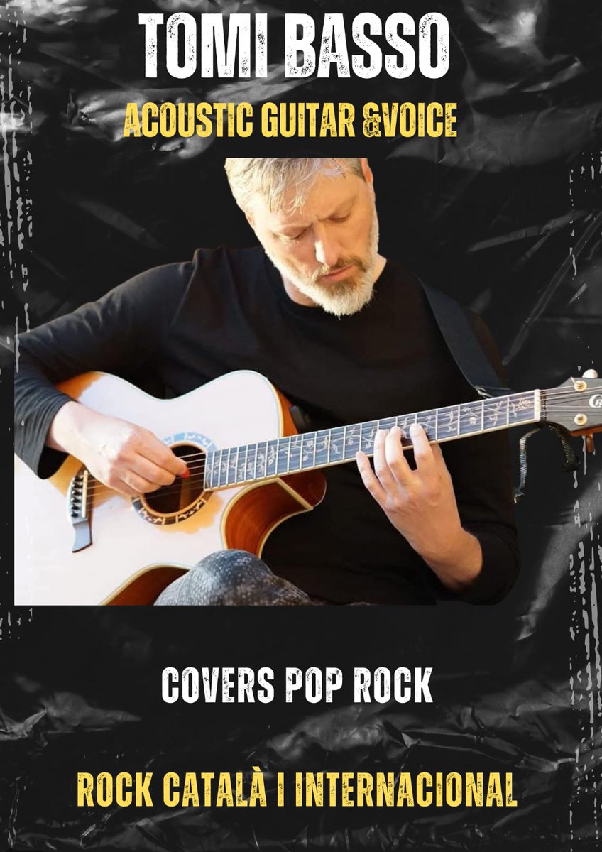Fes més especials els teus esdeveniments. La màgia del pop rock acústic en viu!  Gaudeix de concerts ínms de guitarra i veu, perfectes per a esdeveniments privats, reunions o moments especials.  Cançons que toquen l´ànima, des de clàssics i hits moderns. Contacts'ns.