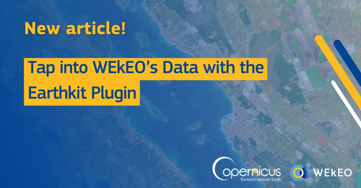 WEkEO_dias's tweet image. 📢 A new way to work with environmental data is here.
WEkEO has just launched the Earthkit WEkEO plugin, allowing users to directly access and manipulate its vast portfolio of @CopernicusEU based datasets using Earthkit, the open-source Python project developed by @ECMWF.
With…