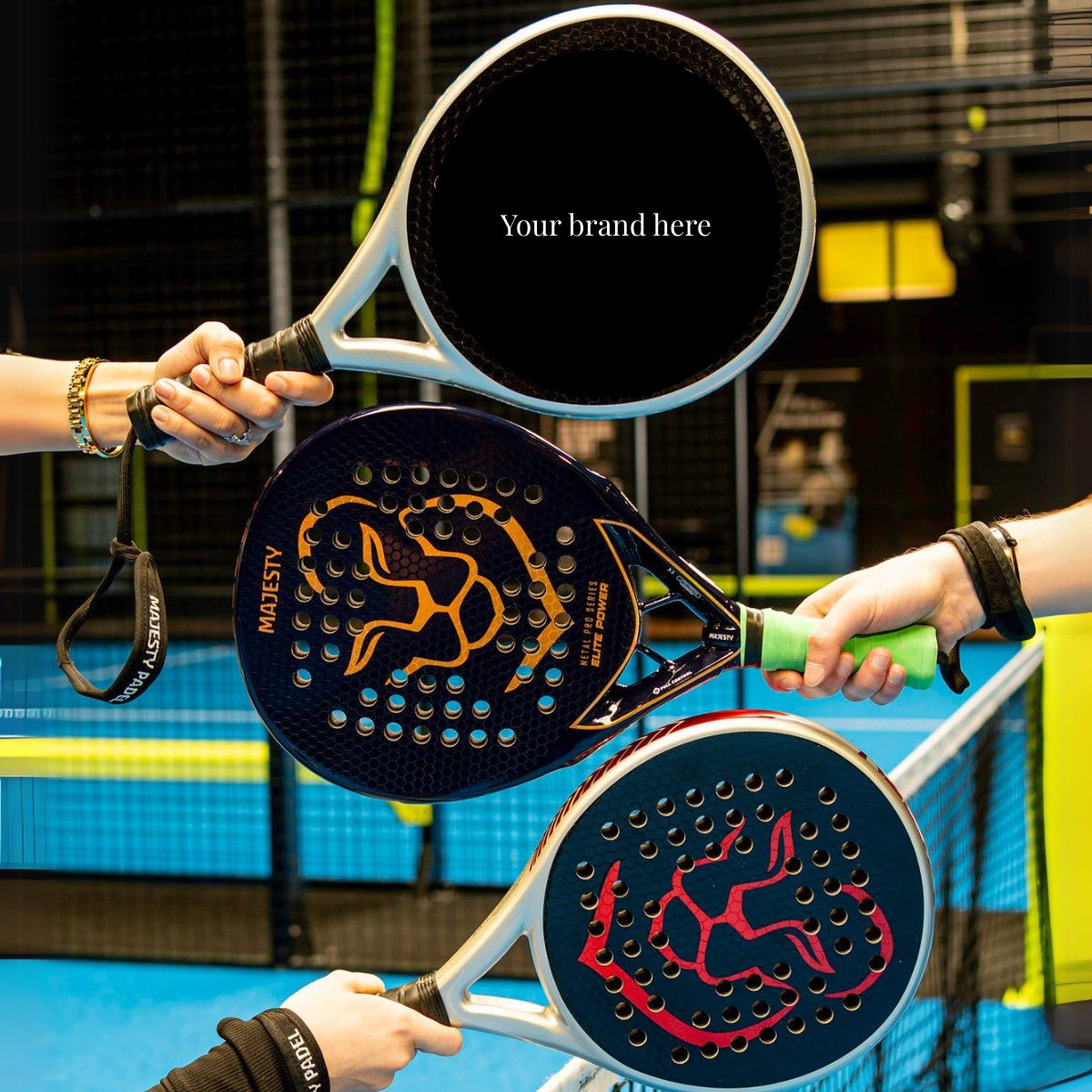 MajestyPadel's tweet photo. Your brand doesn’t have to stop at the office.

What if your logo wasn’t just on a tote bag…
But on a padel racket? 🎾

Custom rackets = team spirit + subtle promo + gear they’ll actually use.

Want to see your brand in full swing? 👇
#MajestyPadel #BrandedGear #PadelLife #Padel https://t.co/Vl6MTIoQir