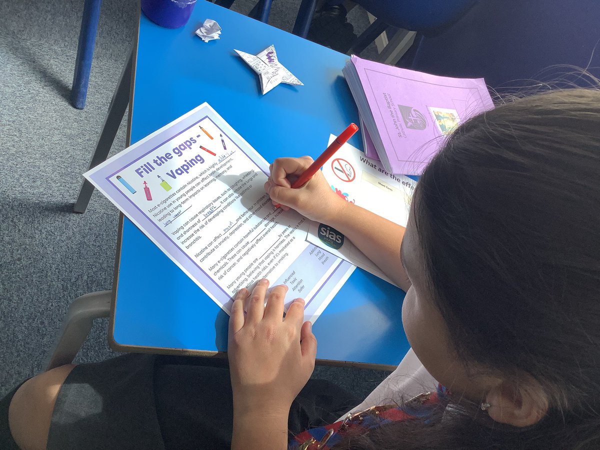 Year 6 welcomed Kirsty from Sias (young people) who spoke to them about the dangers of Vaping. Valuable information they learnt and took on board