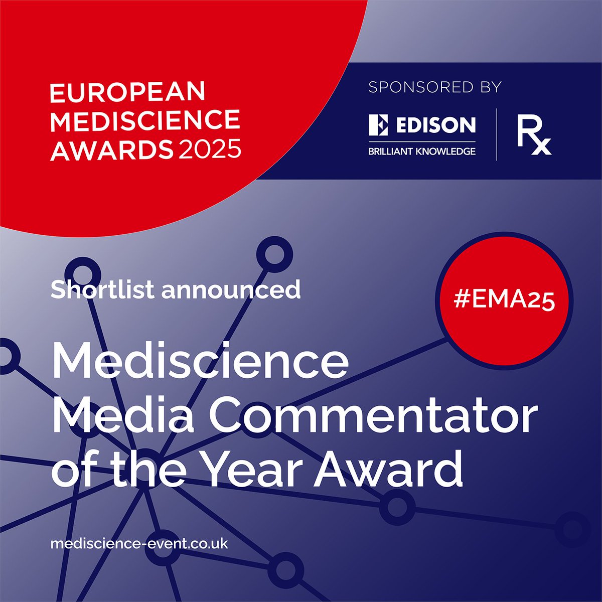 MediscienceAwards (@euromedevent) on Twitter photo Join us in congratulating the finalists shortlisted for this year's Mediscience Media Commentator of the Year Award sponsored by <a href="/MEDiSTRAVA_/">MEDiSTRAVA, an Inizio Company</a> - <a href="/ByAmyBrown/">Amy Brown</a> @BiotechTVHQ, The Team <a href="/endpts/">Endpoints News</a> <a href="/hannahkuchler/">Hannah Kuchler</a> <a href="/FinancialTimes/">Financial Times</a> <a href="/RealEndptsMel/">Melanie Senior</a> <a href="/MedtechTinaTan/">Tina Tan</a> <a href="/fwhealthtech/">FirstWord HealthTech</a> #EMA25 Join us in congratulating the finalists shortlisted for this year's Mediscience Media Commentator of the Year Award sponsored by <a href="/MEDiSTRAVA_/">MEDiSTRAVA, an Inizio Company</a> - <a href="/ByAmyBrown/">Amy Brown</a> @BiotechTVHQ, The Team <a href="/endpts/">Endpoints News</a> <a href="/hannahkuchler/">Hannah Kuchler</a> <a href="/FinancialTimes/">Financial Times</a> <a href="/RealEndptsMel/">Melanie Senior</a> <a href="/MedtechTinaTan/">Tina Tan</a> <a href="/fwhealthtech/">FirstWord HealthTech</a> #EMA25