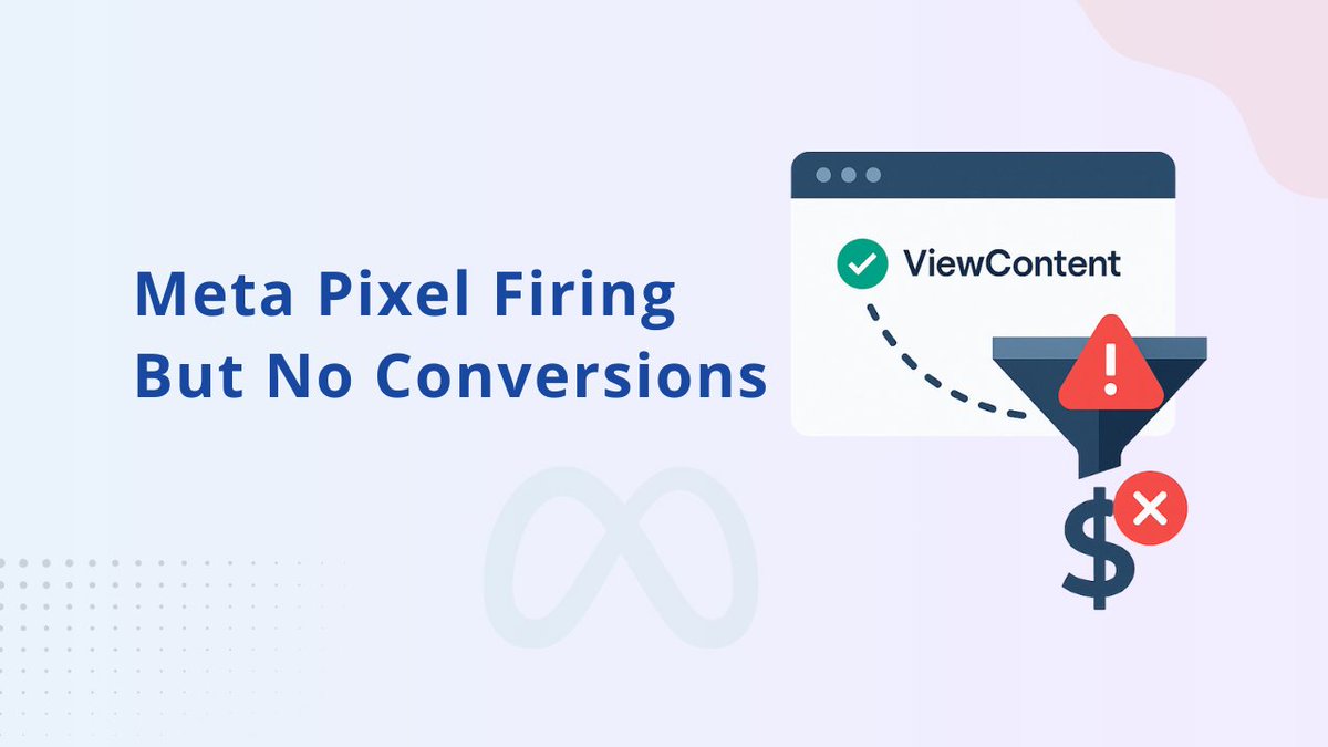 Conversios_io's tweet photo. Meta Pixel is firing but conversions aren’t showing? That hidden data loss is killing your ROAS. Learn how to fix it with proper setup, parameter checks &amp; CAPI.

🔧 Read: https://t.co/utUH7IwAVl

#MetaPixel #ConversionTracking #CAPI #ROASfix #Conversios https://t.co/lEDUrZc6QO