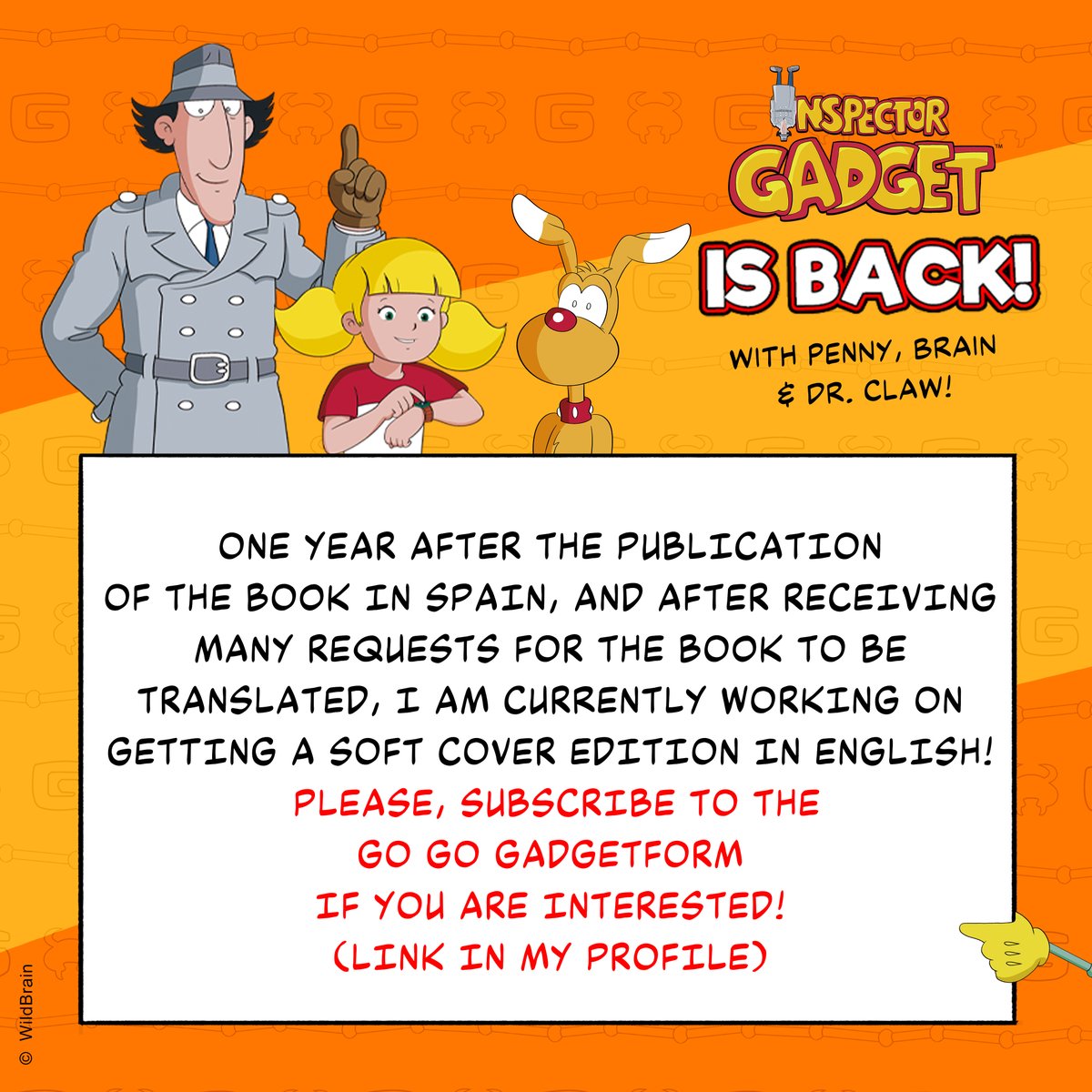 CucuruchoEd's tweet photo. 🕵🏼 Go Go Gadget English book! Share with your Friends!

❤️ Many years ago you knew the series, now you will discover its history 👇
https://t.co/igODqow9dh

#inspectorgadget #artbook #inspecteurgadget https://t.co/CxNJI5gm0K