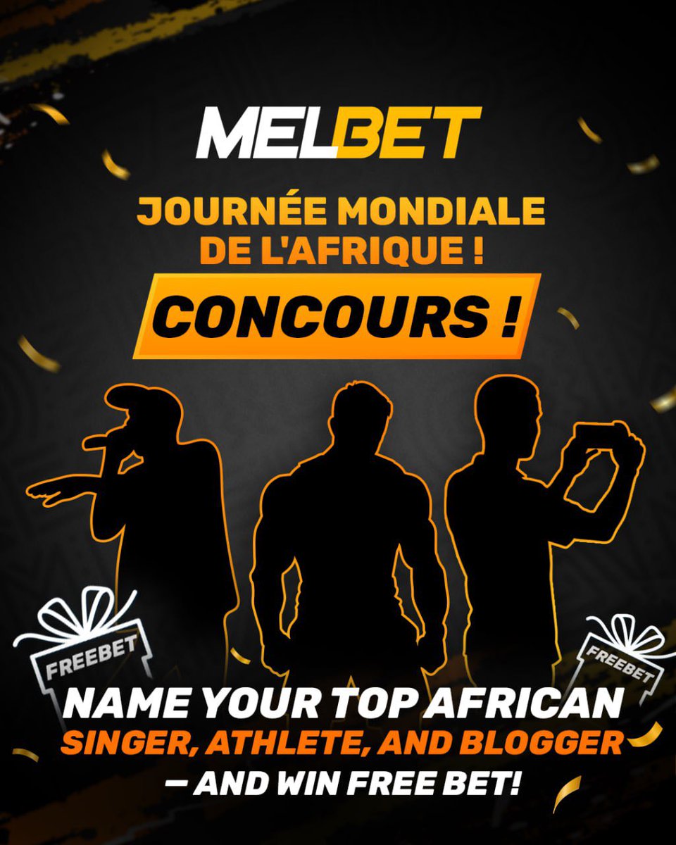 MelbetBj's tweet image. 🌍 Journée de l'Afrique avec MelBet – inspire-toi des stars et gagne ! 🥳

Mo Salah, WizKid, Charlize Theron – les célébrités africaines émerveillent le monde ! 🤩 Qui t’inspire ?

Parle-nous et reçois un freebet de 10 $ :

✅ Abonne-toi à nos pages