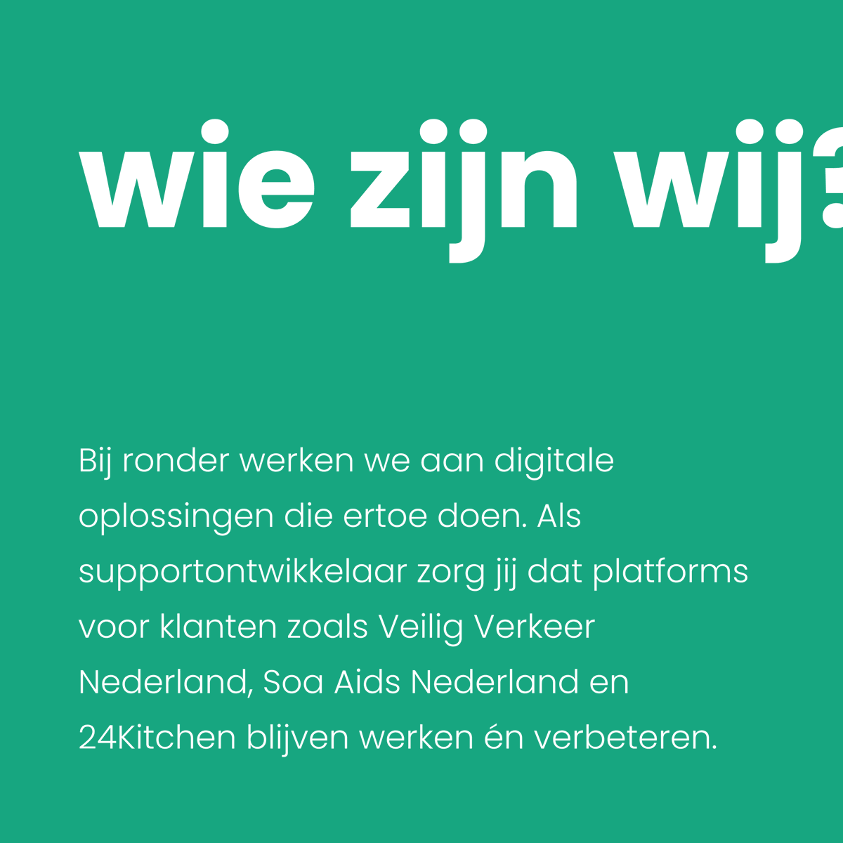 ronderdigital's tweet photo. Werk mee aan digitale oplossingen die ertoe doen. ronder zoekt een Support Ontwikkelaar met kennis van Drupal, Symfony en React! https://t.co/sAqzeZJYDq