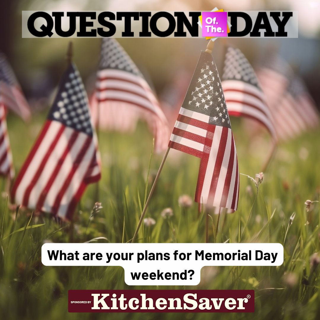 QUESTION OF THE DAY: What are your plans for Memorial Day weekend?

Comment your answer down below!!
