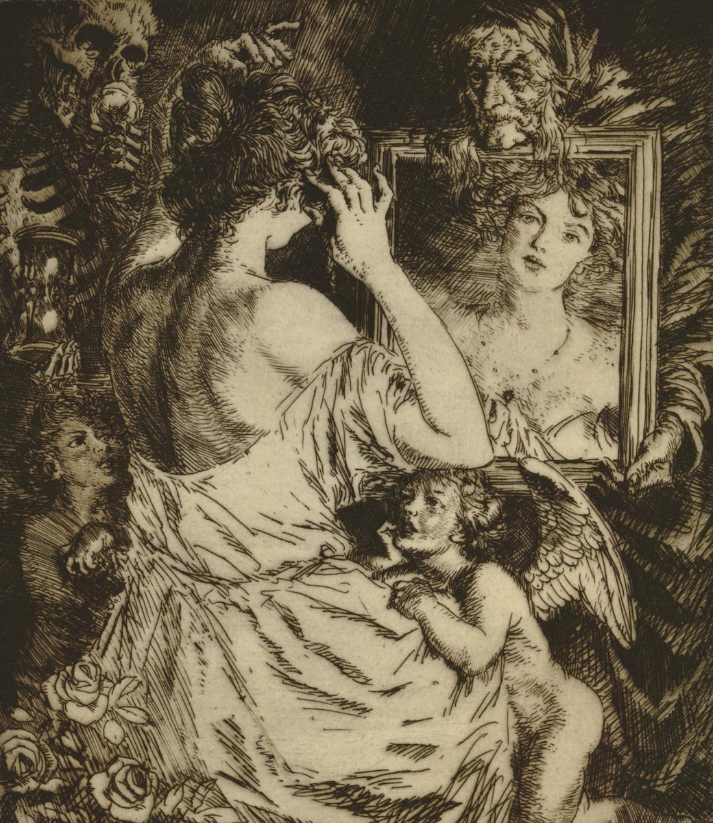 Melancholy (1885/Etching) - Edmund Joseph Sullivan