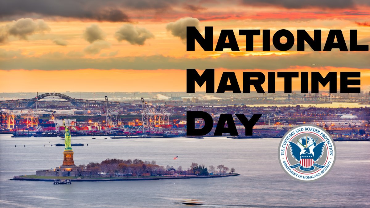 As the busiest seaport on the east coast, I think it's only appropriate to celebrate <a href="/CBP/">CBP</a>'s vital role at the Port of New York/Newark! From counterterrorism to stopping stolen vehicle exports, they’re on duty 24/7 to keep us safe! #OFOProud #AmericasFrontline #NationalMaritimeDay